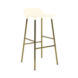 Form Bar + Counter Stool: Brass + Bar + Cream
