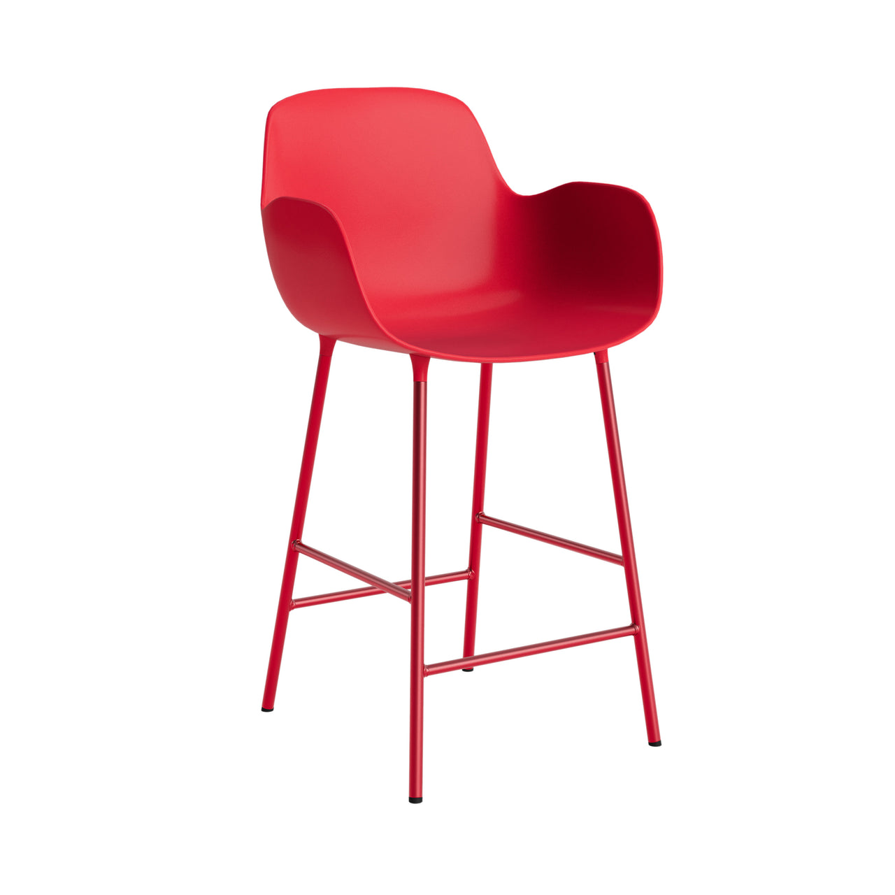 Form Bar + Counter Armchair: Bar + Bright Red