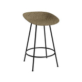 Mat Bar + Counter Stool: Steel + Counter + Seaweed + Black