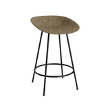 Mat Bar + Counter Stool: Steel + Counter + Seaweed + Black