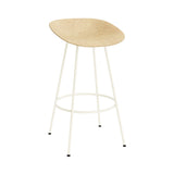 Mat Bar + Counter Stool: Steel + Bar + Hemp + Cream