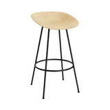 Mat Bar + Counter Stool: Steel + Bar + Hemp + Black