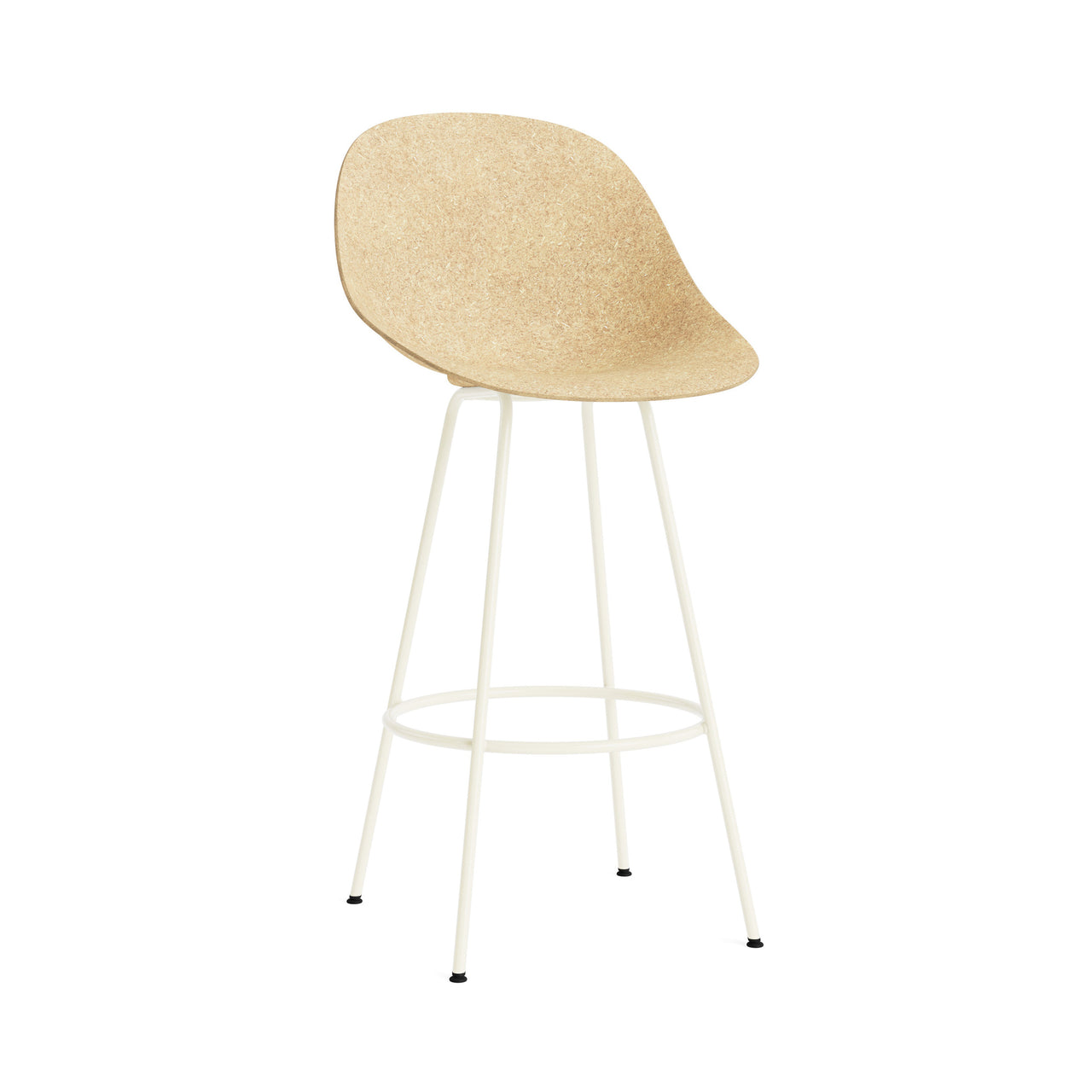Mat Bar + Counter Chair: Steel + Bar + Hemp + Cream