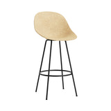 Mat Bar + Counter Chair: Steel + Bar + Hemp + Black