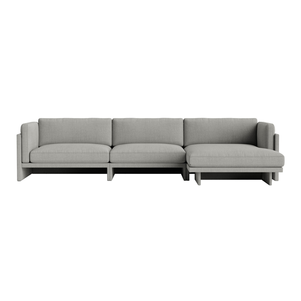 Softy Modular Sofa: 4 Seater with Right Chaise Lounge