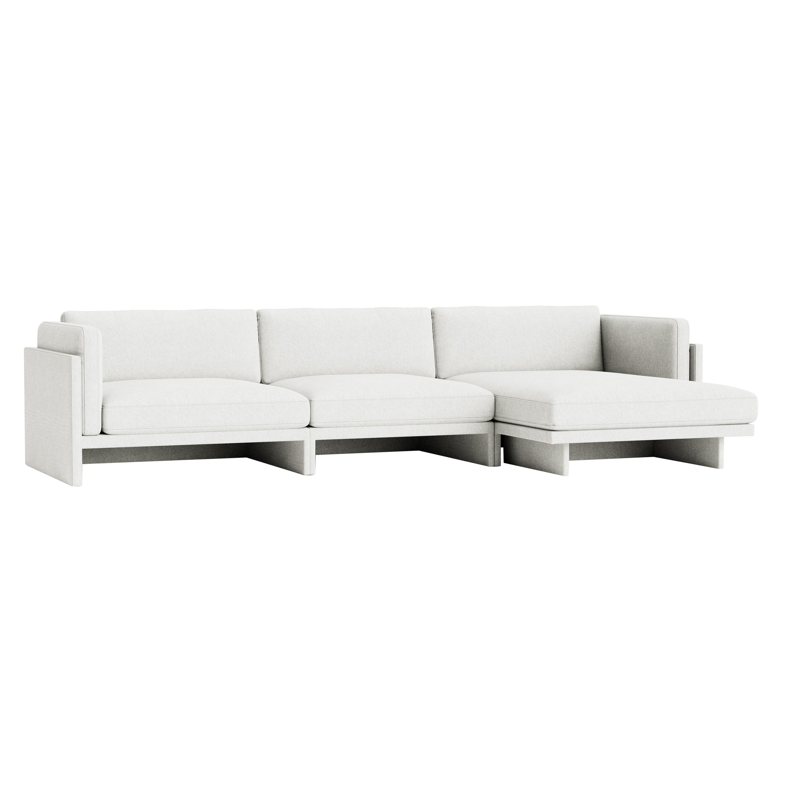 Softy Modular Sofa: 4 Seater with Right Chaise Lounge