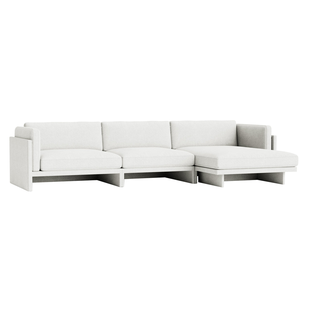 Softy Modular Sofa: 4 Seater with Right Chaise Lounge