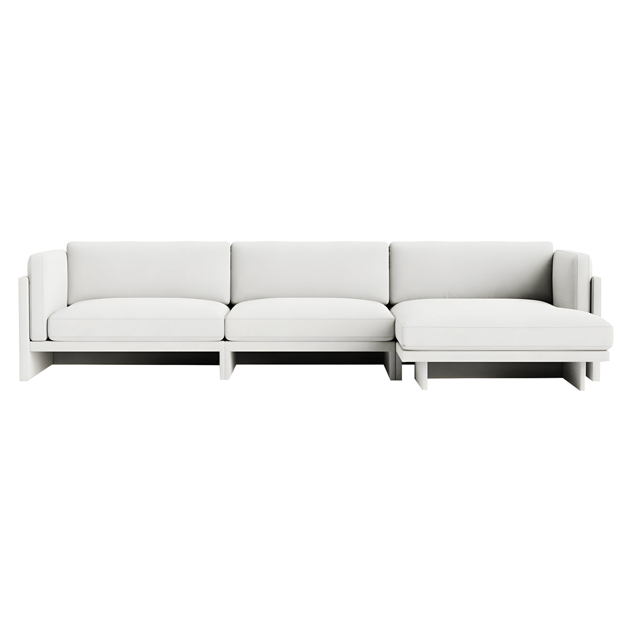 Softy Modular Sofa: 4 Seater with Right Chaise Lounge