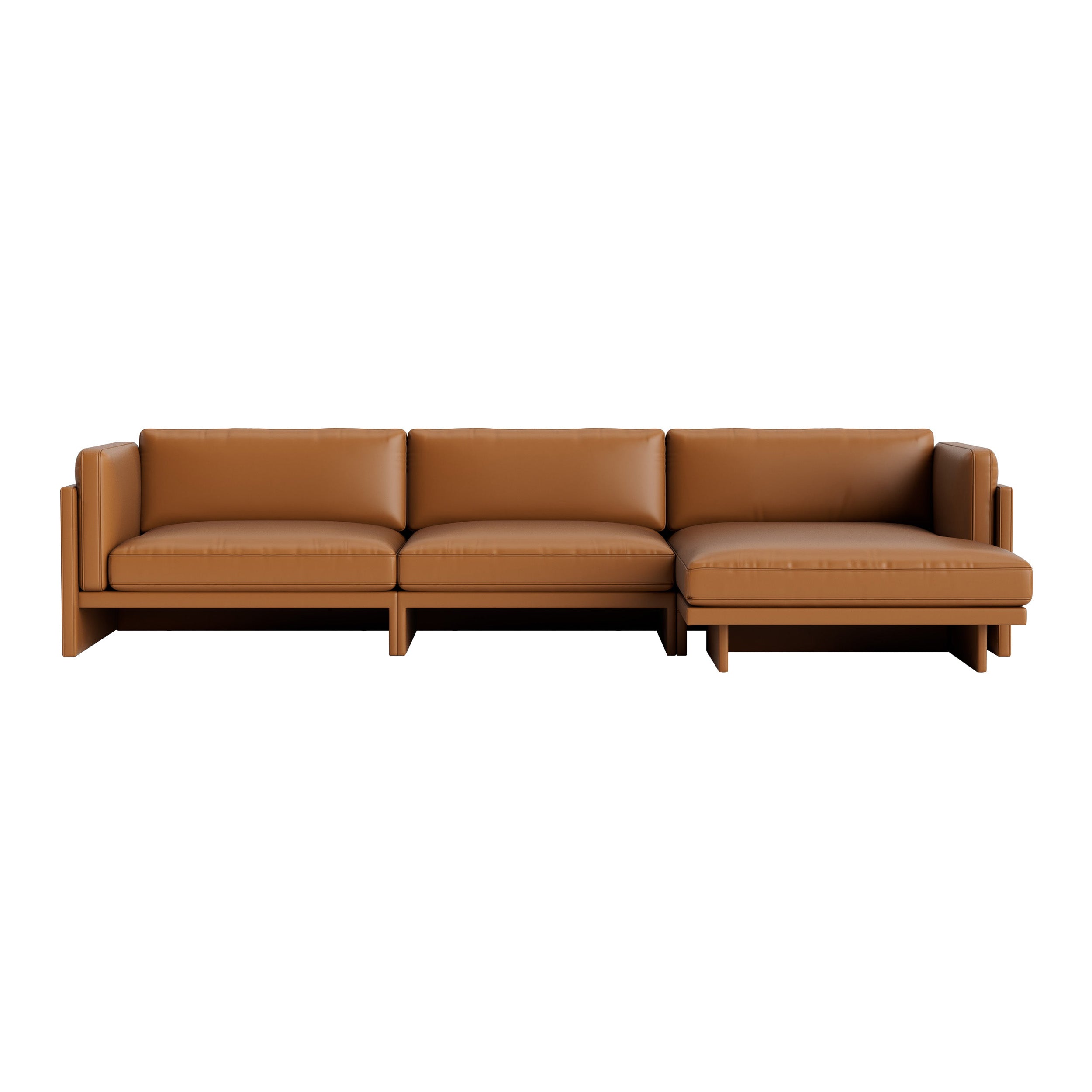 Softy Modular Sofa: 4 Seater with Right Chaise Lounge