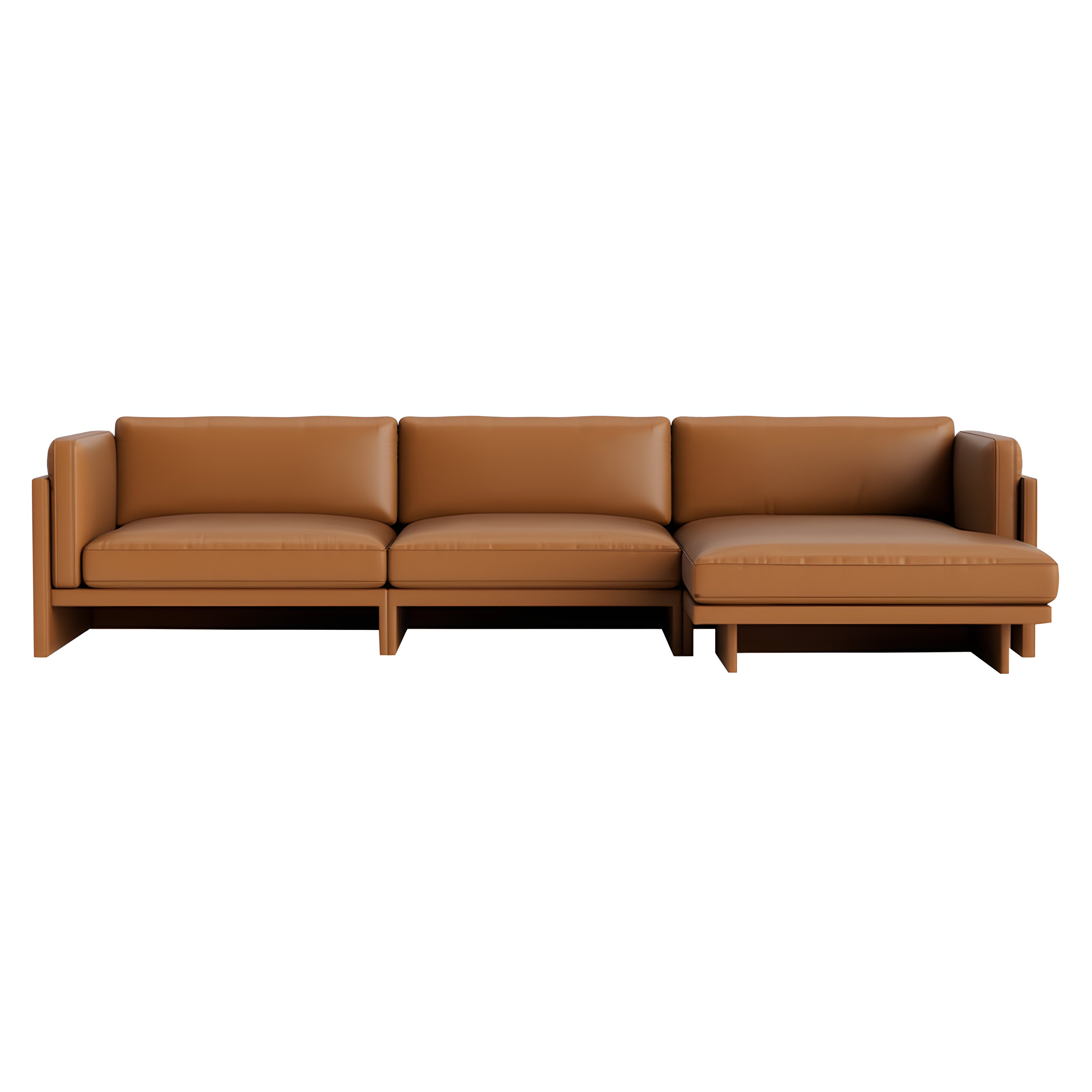 Softy Modular Sofa: 4 Seater with Right Chaise Lounge