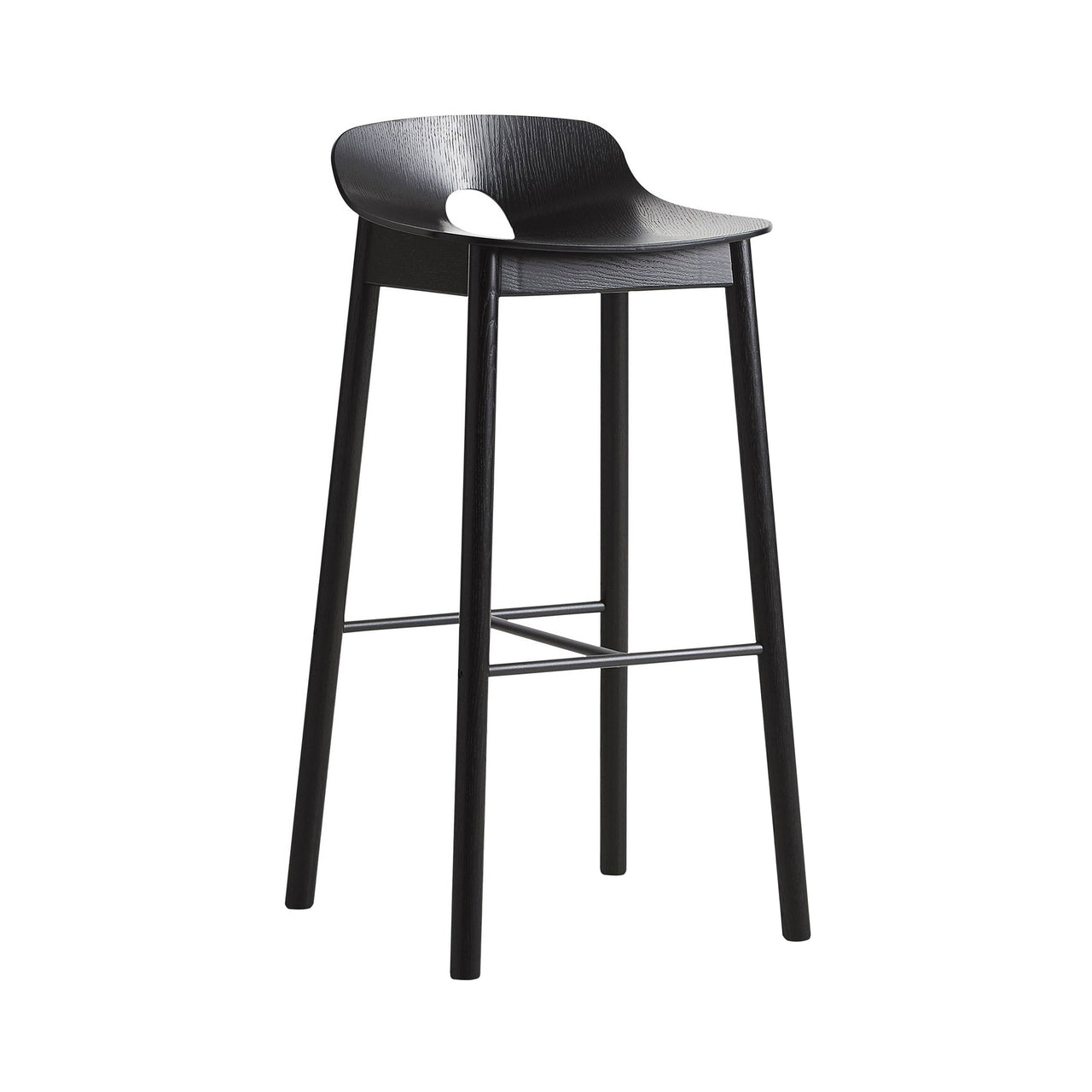 Mono Bar + Counter Stool: Bar + Black Painted Ash