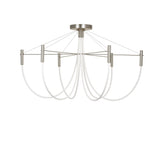 Paradoxe Chandelier: 6 + Stem + Satin Nickel