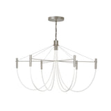 Paradoxe Chandelier: 6 + Chain + Satin Nickel