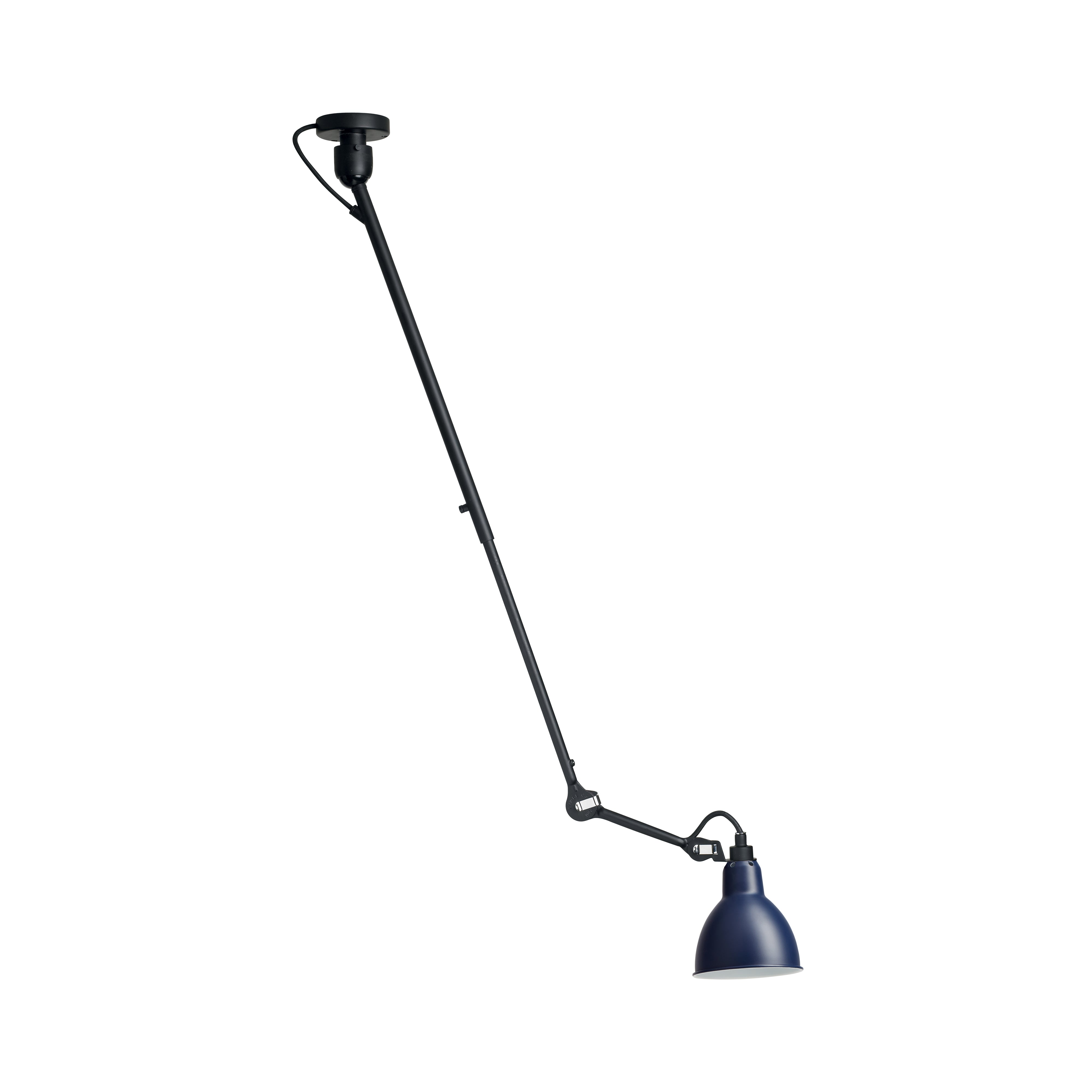 Lampe Gras N°302 Ceiling Lamp: Blue + Round