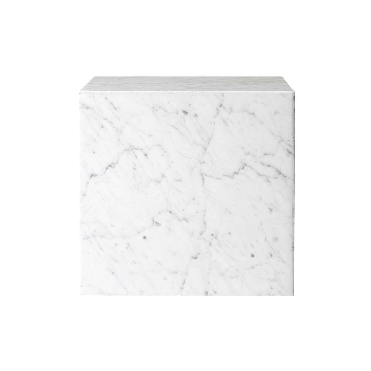 Plinth Podium: Cubic + White Carrara Marble