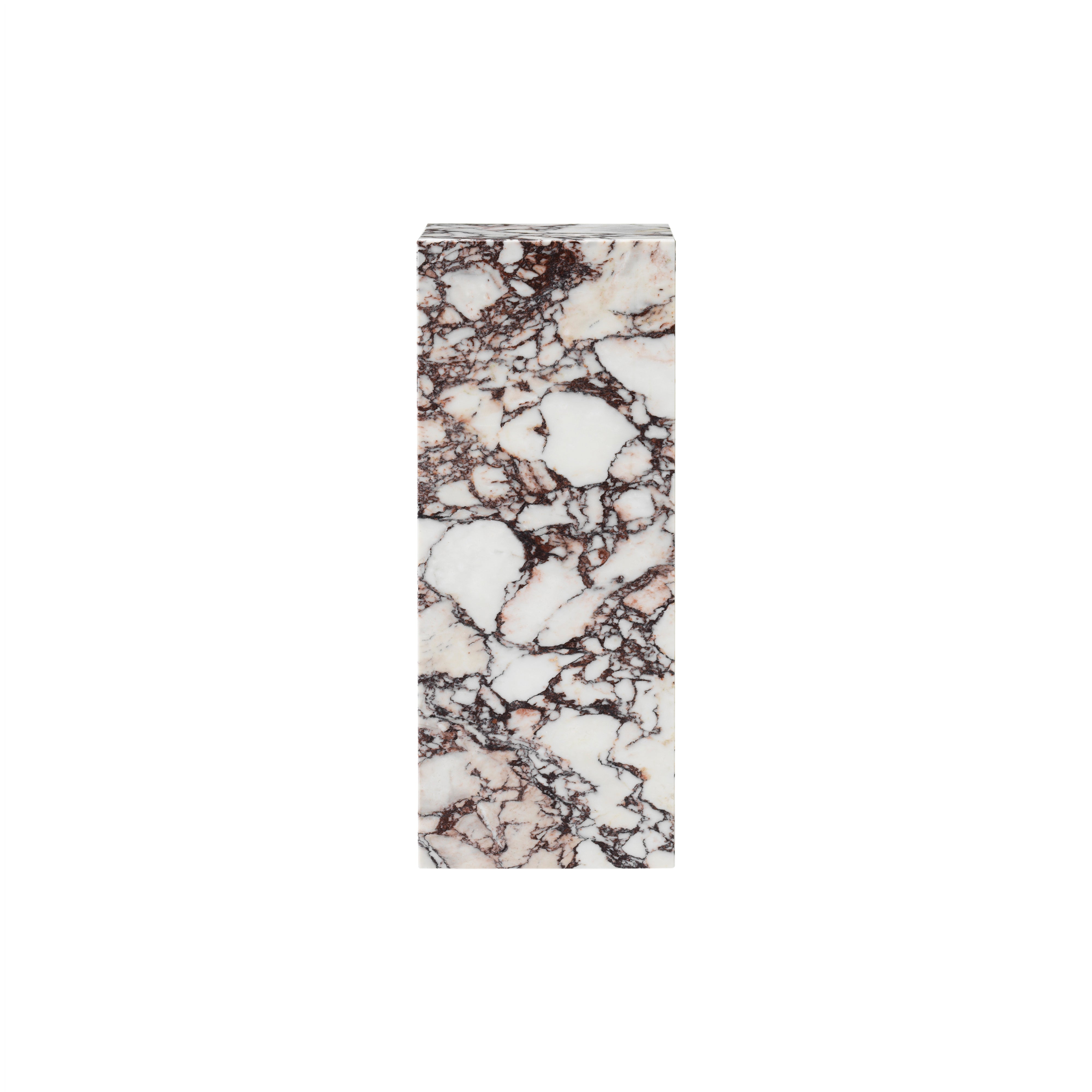 Plinth Pedestal: Calacatta Viola Marble