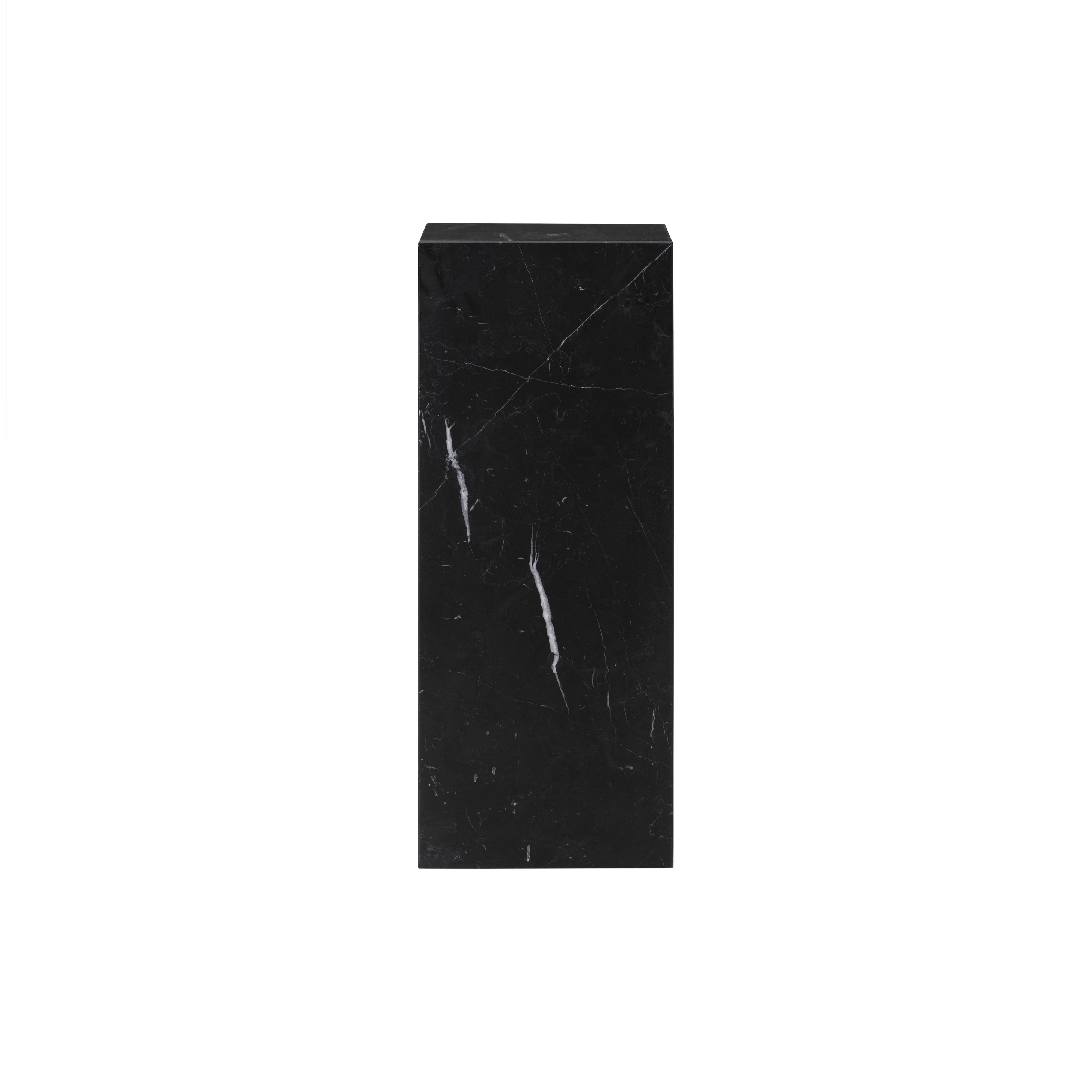 Plinth Pedestal: Black Marquina Marble