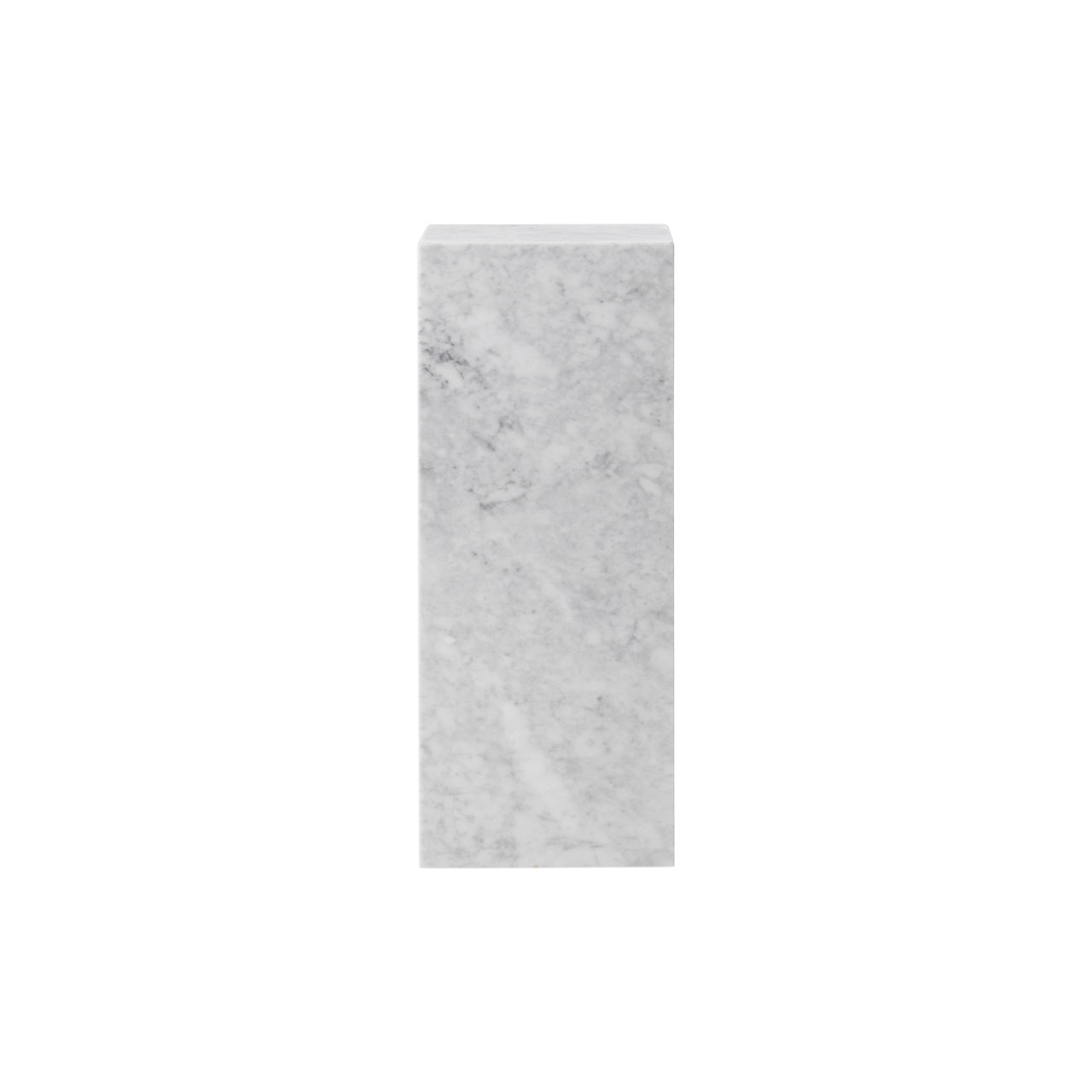 Plinth Pedestal: White Carrara Marble