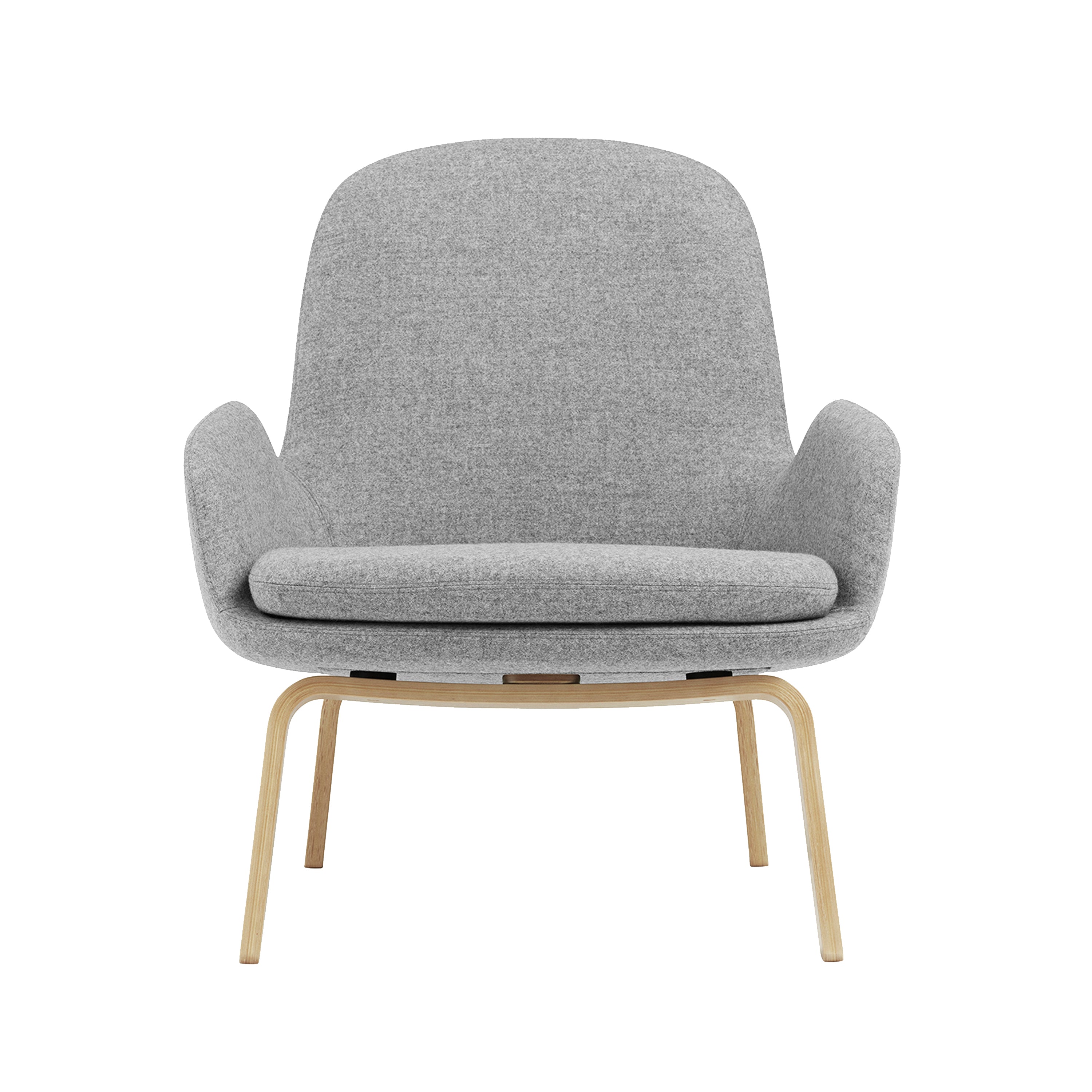 Era Lounge Chair: Low + Wood Base + Oak