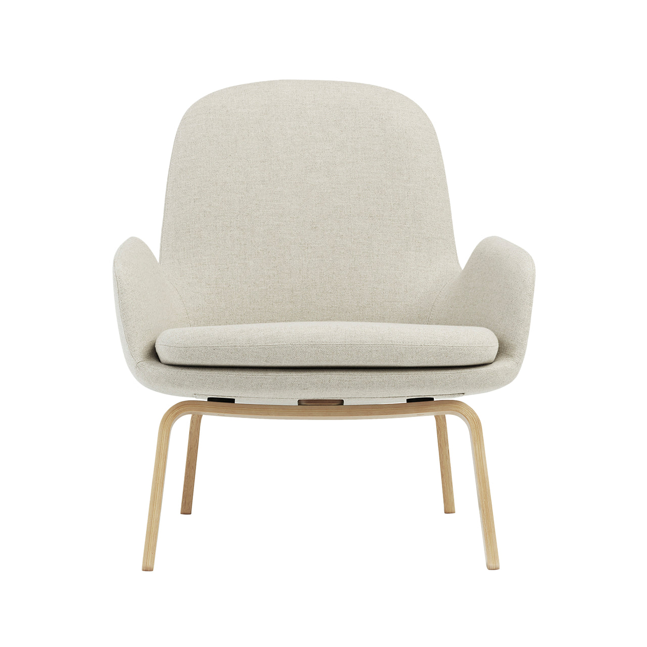 Era Lounge Chair: Low + Wood Base + Oak