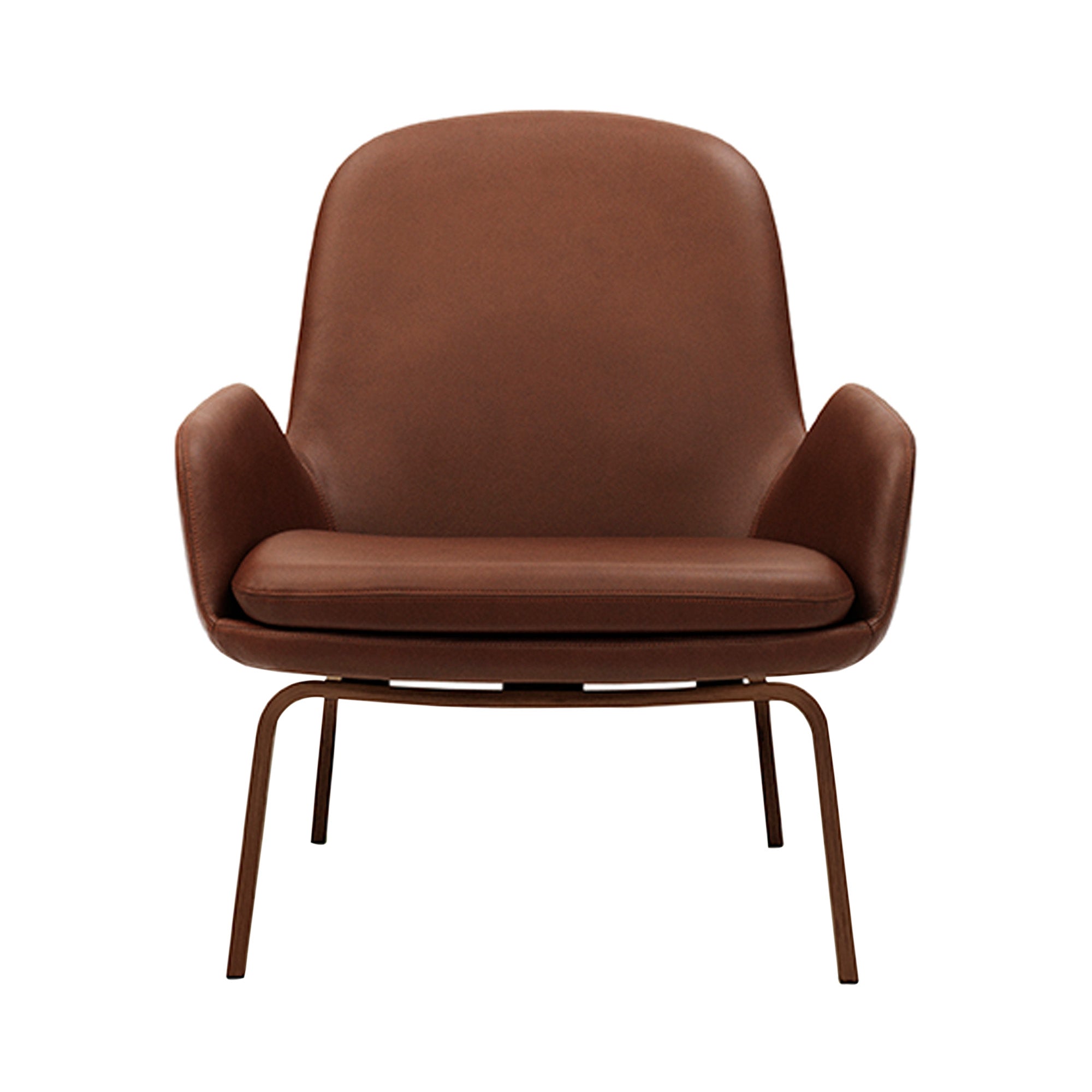 Era Lounge Chair: Low + Wood Base + Walnut