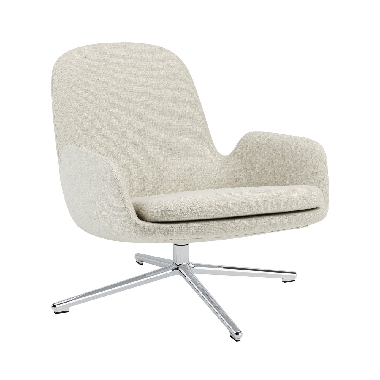 Era Lounge Chair Swivel: Low + Aluminum