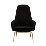 Era Lounge Chair: High + Wood Base + Oak