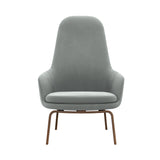 Era Lounge Chair: High + Wood Base + Walnut