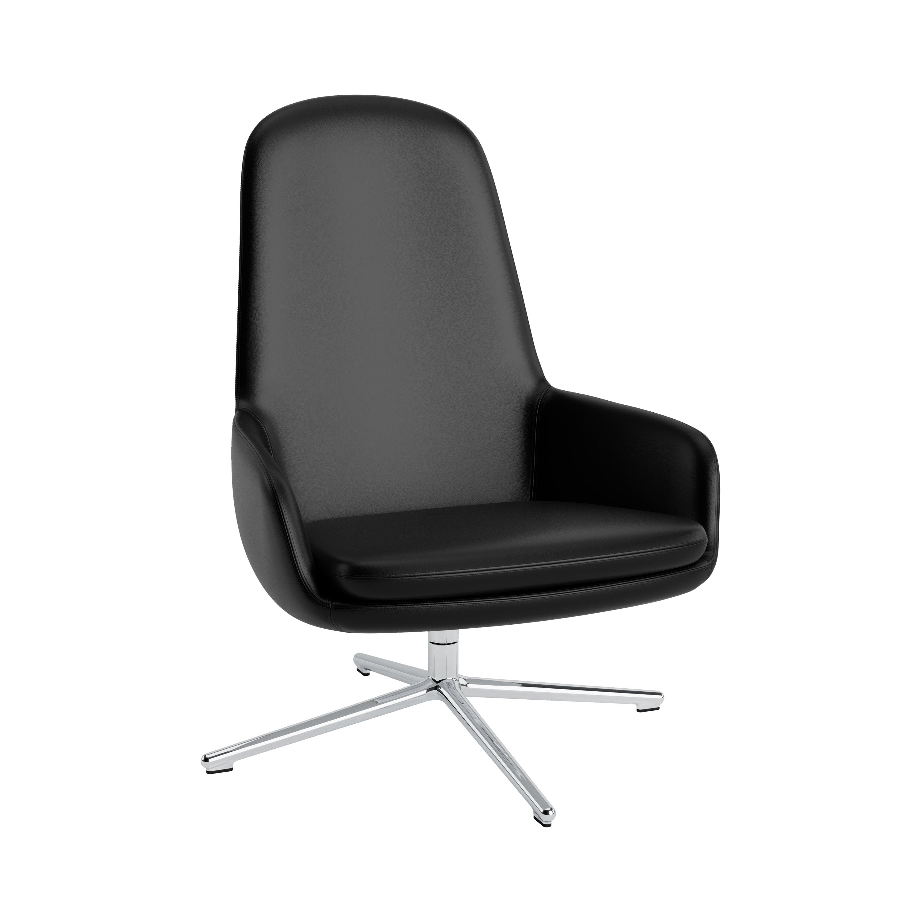 Era Lounge Chair Swivel: High + Aluminum