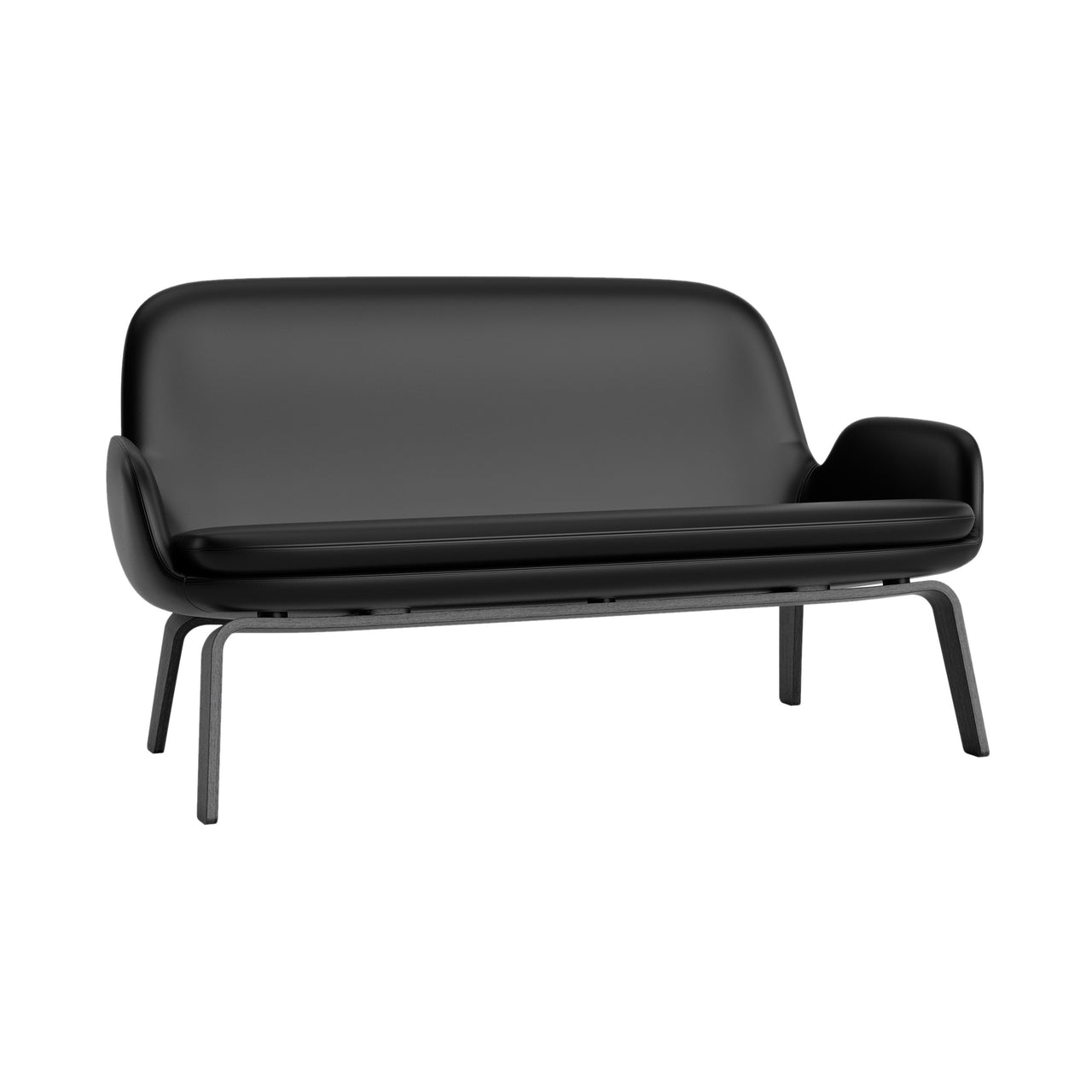 Era Sofa: Wood Base + Black Oak