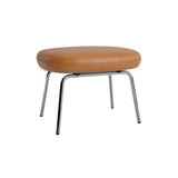 Era Footstool: Metal Base + Chrome