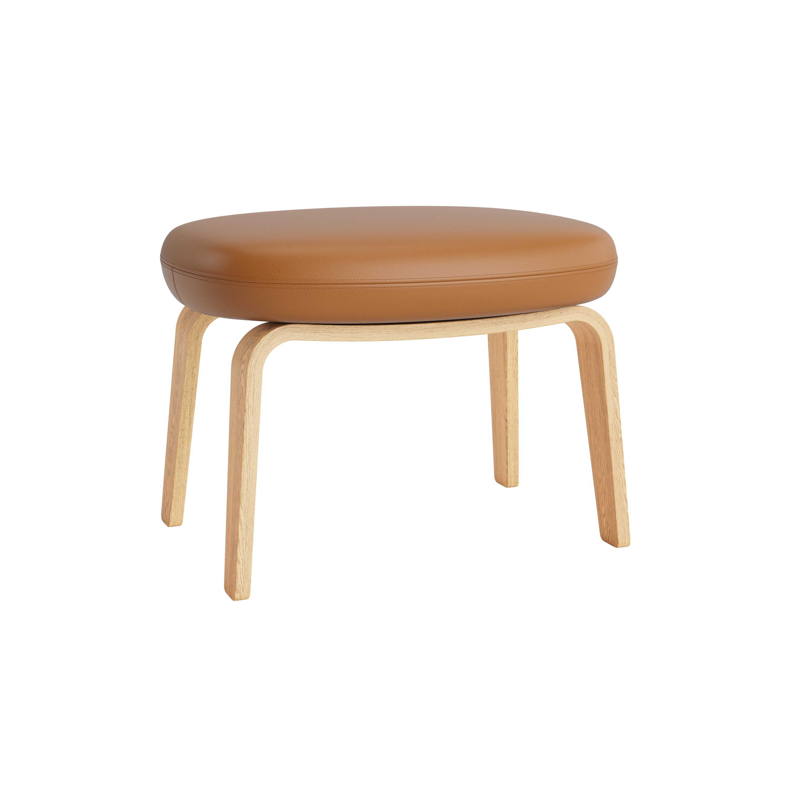 Era Footstool: Wood Base + Oak