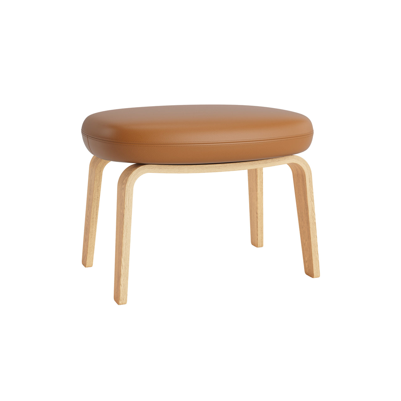 Era Footstool: Wood Base + Oak