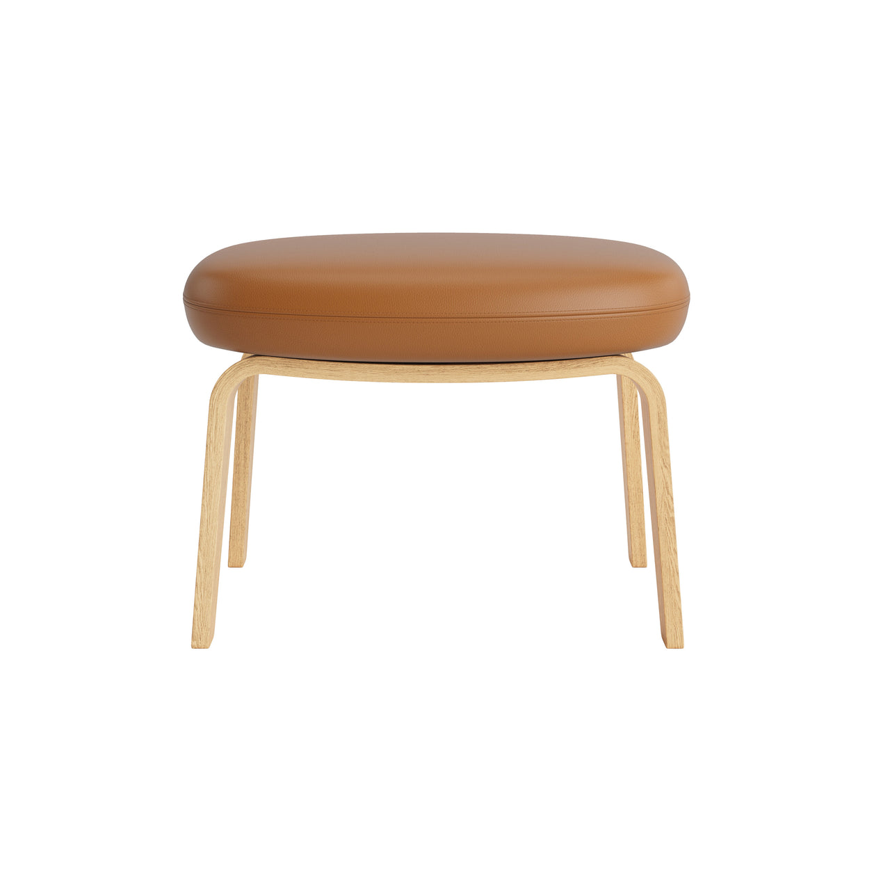 Era Footstool: Wood Base + Oak