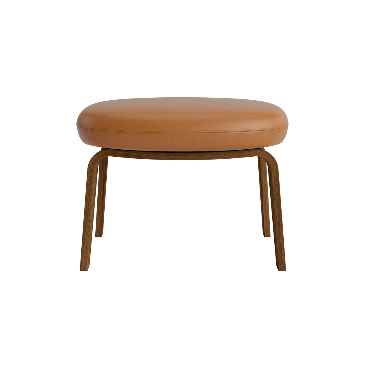 Era Footstool: Wood Base + Walnut