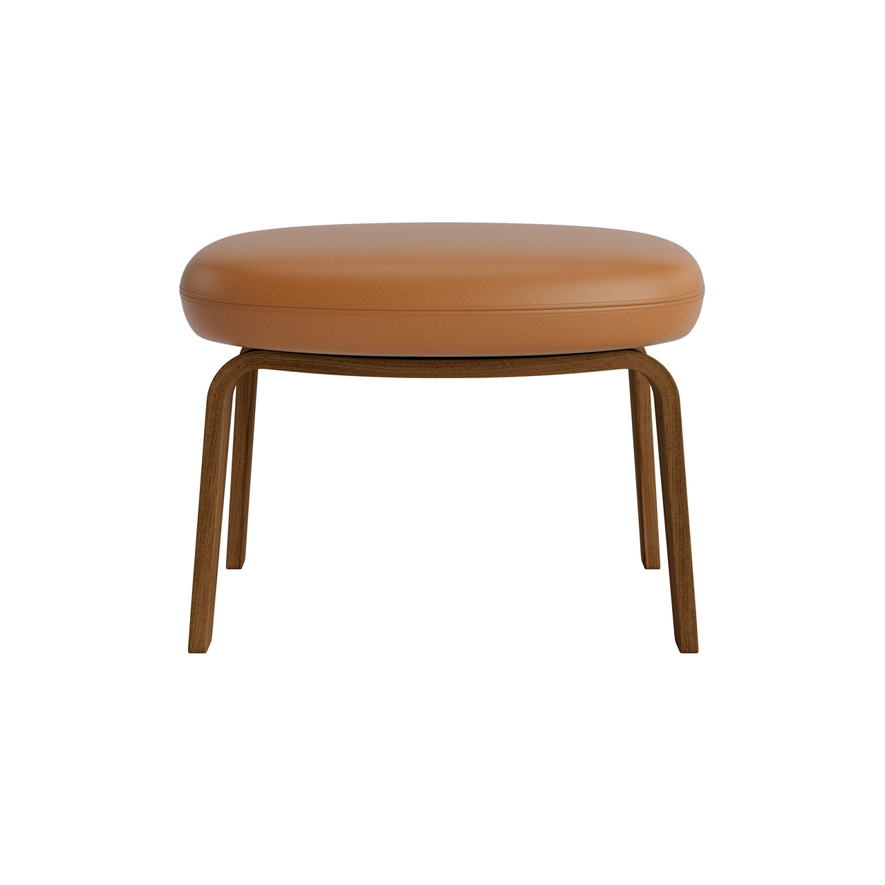 Era Footstool: Wood Base + Walnut