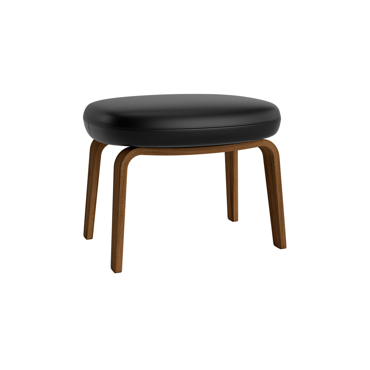 Era Footstool: Wood Base + Walnut