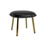 Ace Footstool: Steel Base + Brass
