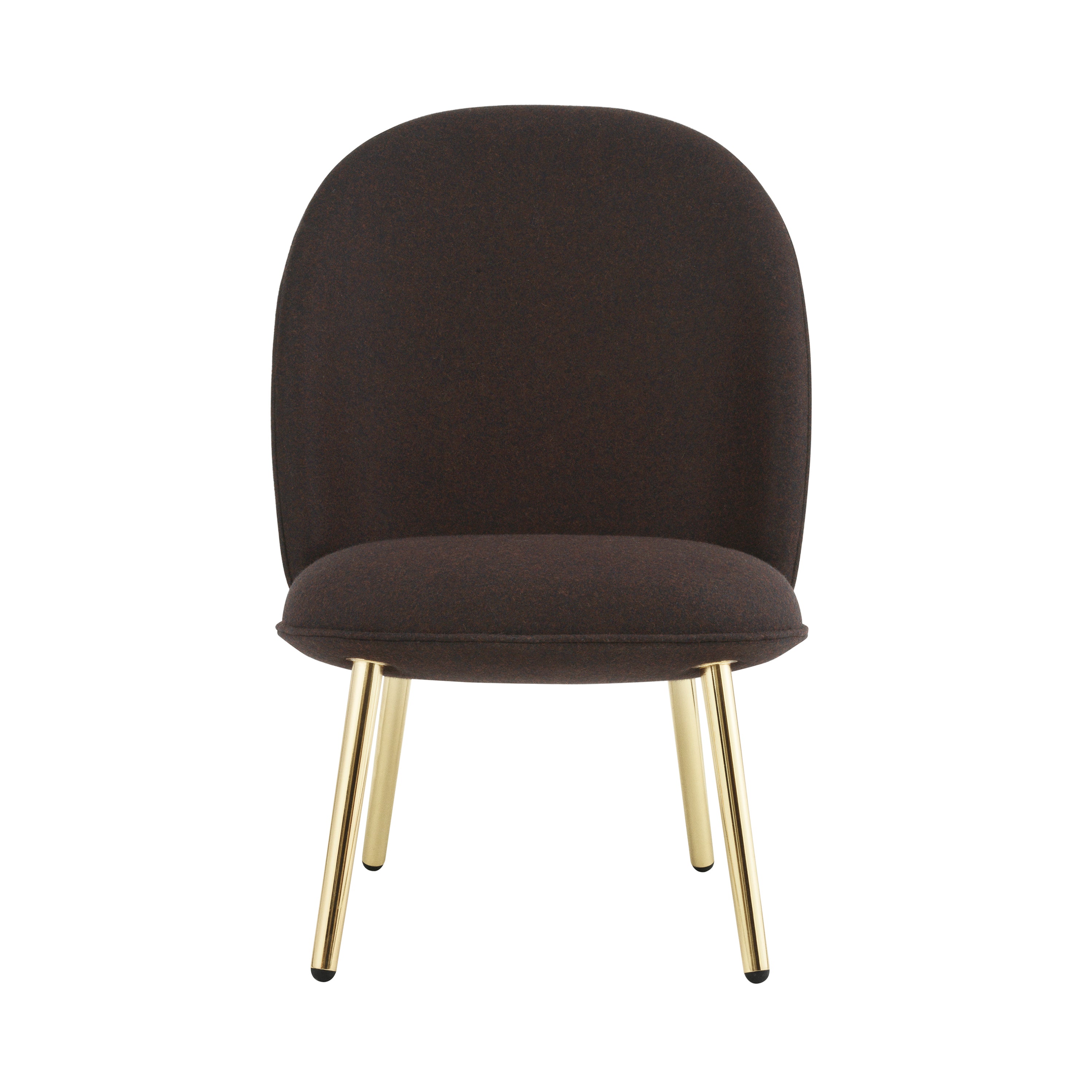 Ace Lounge Chair: Steel Base + Brass