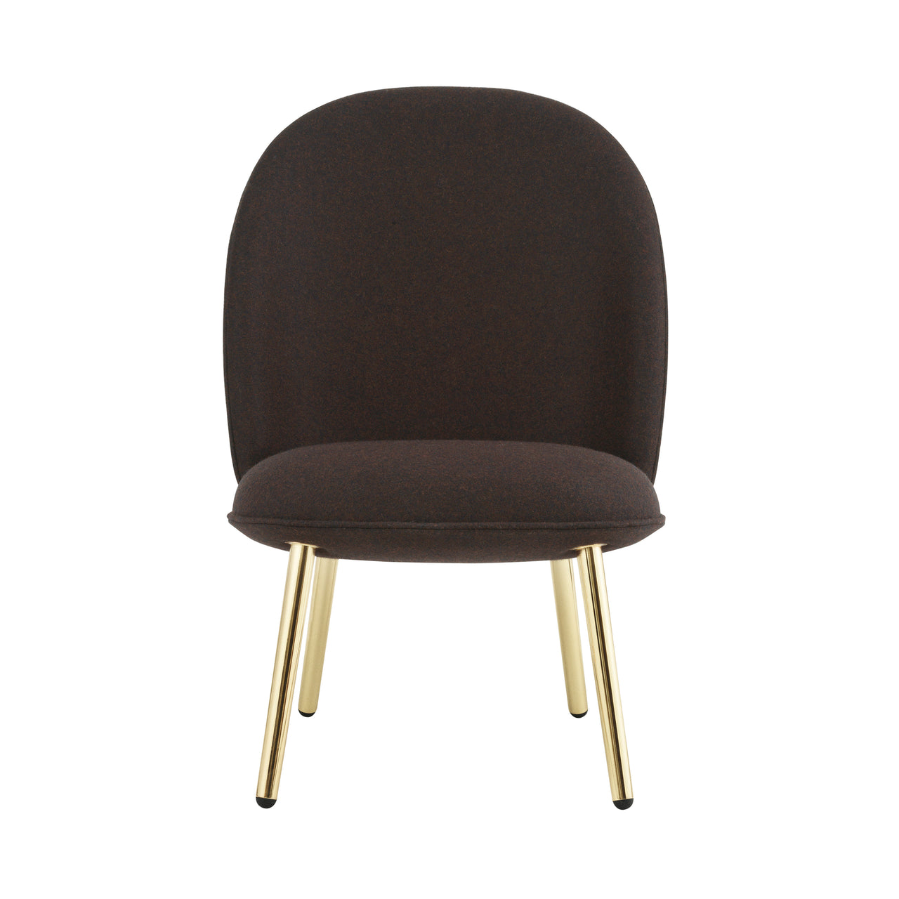 Ace Lounge Chair: Steel Base + Brass