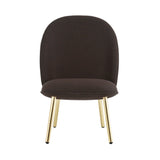 Ace Lounge Chair: Steel Base + Brass