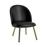 Ace Lounge Chair: Steel Base + Brass