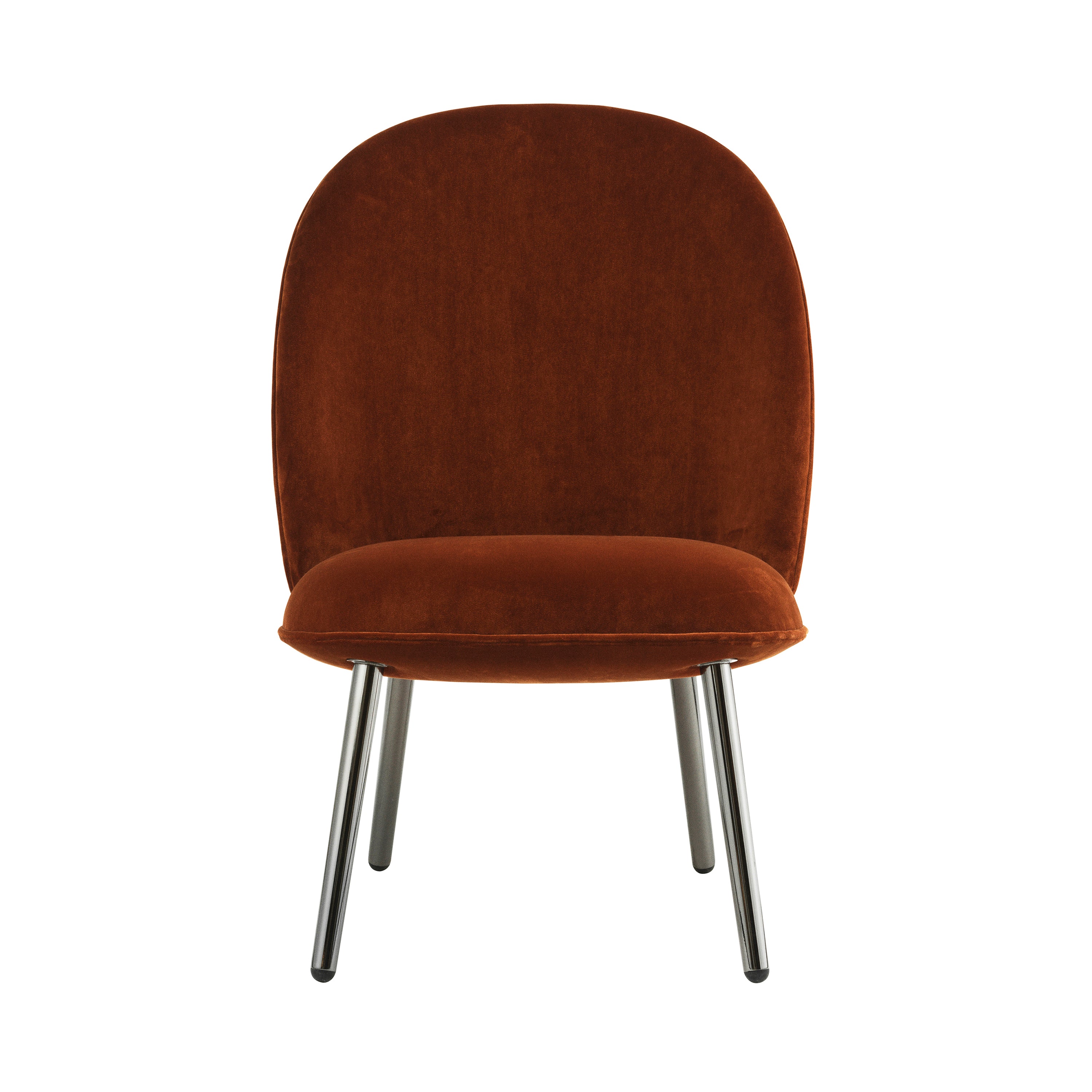 Ace Lounge Chair: Steel Base + Black Metallic