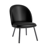 Ace Lounge Chair: Steel Base + Black Metallic