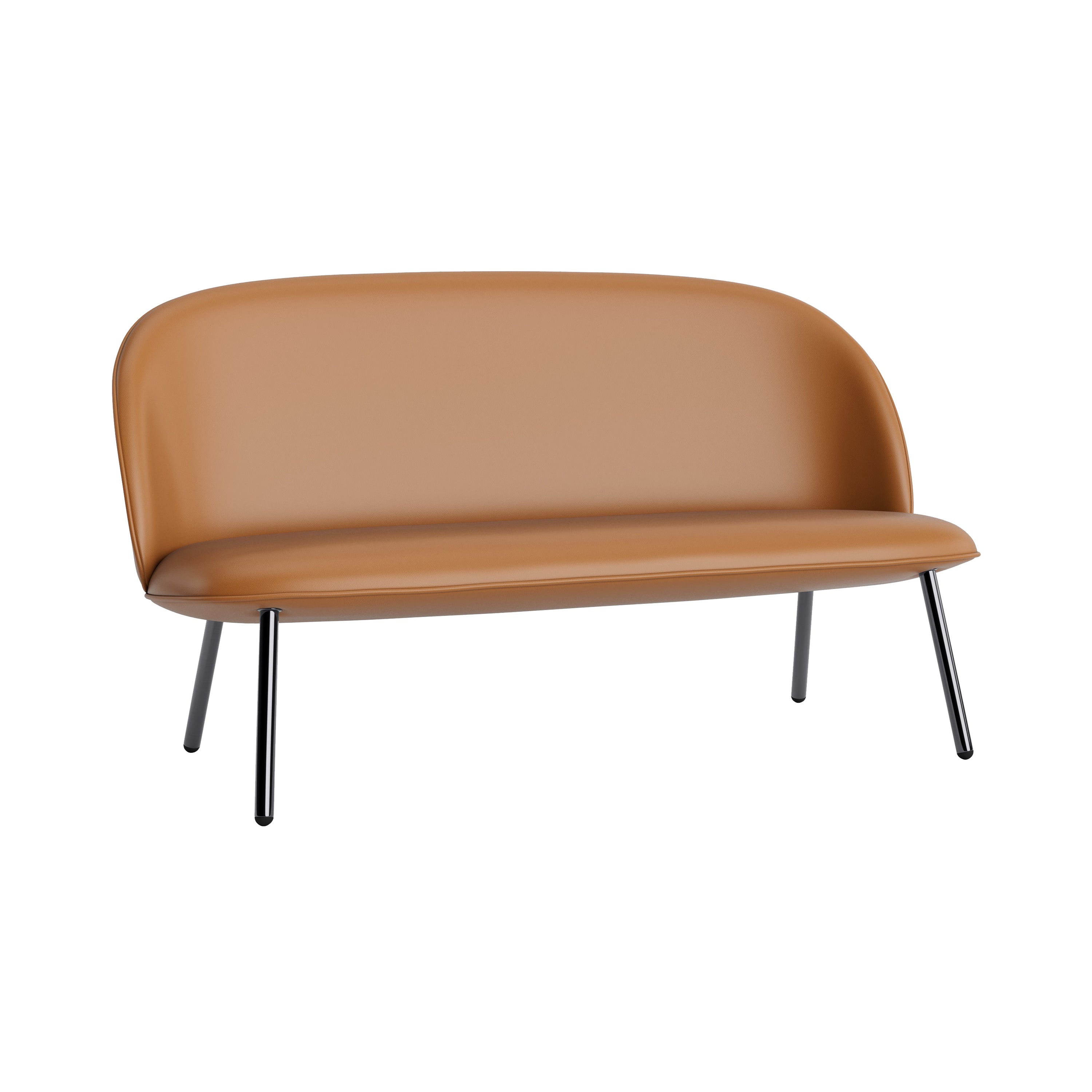 Ace Sofa: Steel Base + Black Metallic