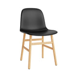 Form Chair: Wood Base + Upholstered + Oak