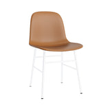 Form Chair: Steel Base + Fully Upholstered + White