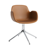 Form Armchair: Swivel Upholstered + Aluminum + Without Casters