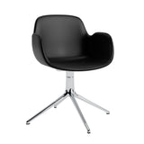 Form Armchair: Swivel Upholstered + Aluminum + Without Casters