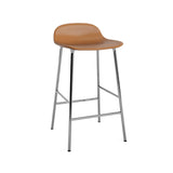 Form Bar + Counter Stool: Chrome Upholstered + Counter